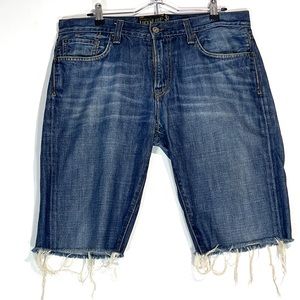Lucky Brand | Vintage Men's Cut-Off Slim Fit Legend Denim Shorts | Distressed